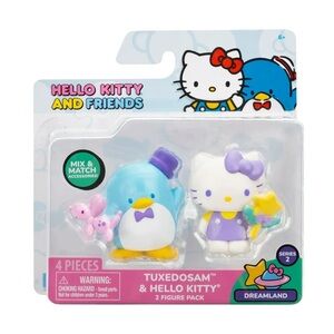 Hello Kitty nwt And Friends Hello Kitty & Tuxedosam Dreamland Figures 2-Pack